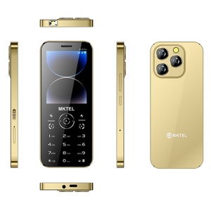 Nouveau téléphone portable débloqué 2,8 pouces avec clavier fin, téléphone senior 2G double SIM, écran LCD, téléphone GSM pour seniors - Product Image 1
