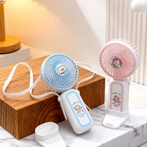 Portable Neck <b>Fan</b> With <b>Stand</b> Usb Rechargeable 2W Dc Motor Button Control For Outdoor Use - Product Image 2