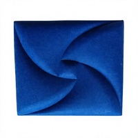 Panneau acoustique décoratif en polyester 3D absorbant le son pour salle multifonctionnelle, salle d'exposition, rénovation intérieure