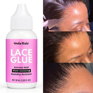 Kit Installazione Parrucche in Pizzo: Mousse Tinta Marrone Medio, Spray Fissante, Rimuovi Colla, <span class=keywords><strong>Cera</strong></span> in Stick, Gel per Bordi, Fasce e Cuffie per Parrucche - Product Image 2