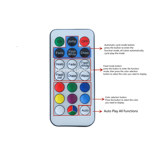 RGB Mini Đèn giáng sinh màu thay đổi 5 mét góc rộng LED <span class=keywords><strong>String</strong></span> ánh sáng với điều khiển từ xa cho Xmas Tree trang trí kỳ nghỉ - Product Image 5