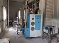 Déshumidificateur-sécheur industriel en plastique 3-en-1 à rotor alvéolé haute efficacité, capacité 100 kg, débit d'air 120 m³/h, PET/PC