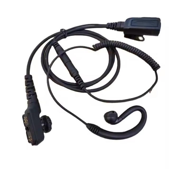 PTT Walkie Talkie Earpiece Two Way Radio Headset for PD700/780/705/785 PT580 with Changeable Plug VHF/UHF IPX4