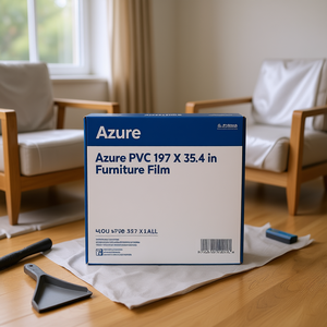 Película de PVC Azure para Muebles, 197 x 35.4 Pulgadas, Plástico Decorativo Resistente al Agua - Product Image 2