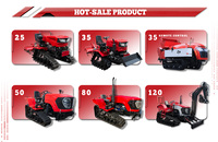 Fournisseur mondial de tracteurs à chenilles en caoutchouc de 50 CV, semoirs, épandeurs d'engrais, machines agricoles pour rizières et petites exploitations