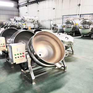 Food Processing SS304 Tilting Vertical Jacketed <strong>Kettle</strong> 300L Gas Heating <strong>Fish</strong> Beef Meat Cooking Sauce Beef Meat Motor Bearing Pot - Product Image 2
