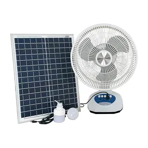 12 Inch Table Fan AC DC Rechargeable Solar Fans Rechargeable Electric Fans