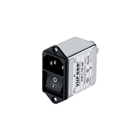 220V AC Emi Power Socket Filter Filtre RFI monophasé de petite taille (LC RC Networks) avec interrupteur à fusible pour le filtrage de réseau LC RC