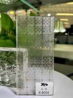 Cloison décorative en verre artistique stratifié massif, design personnalisé, pour hôtel, villa et bureau, personnalisation en usine
