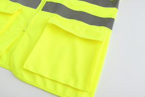 Chaleco de trabajo personalizado Chaleco de seguridad Protector de seguridad de construcción al aire libre reflectante de alta visibilidad - Product Image 5
