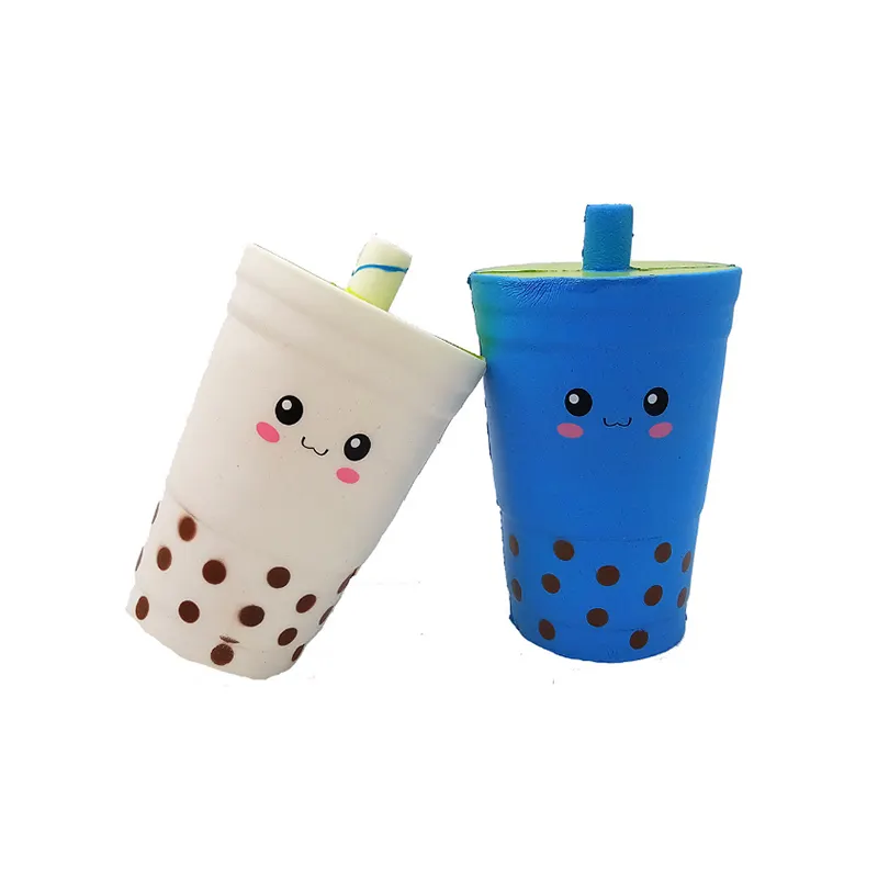 Wholesale cheap antistress slow rising squishy toy milk tea cup coffee cup squishy