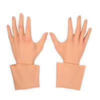 Gants réalistes en silicone pour travestis ou prothèses Gants en silicone souple Fausse main féminine