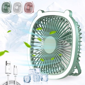 New Desktop Mini Small Fan Wall-mounted 2-in-1Night Light Student Dormitory USB Rechargeable Portable Air Conditioner - Product Image 1