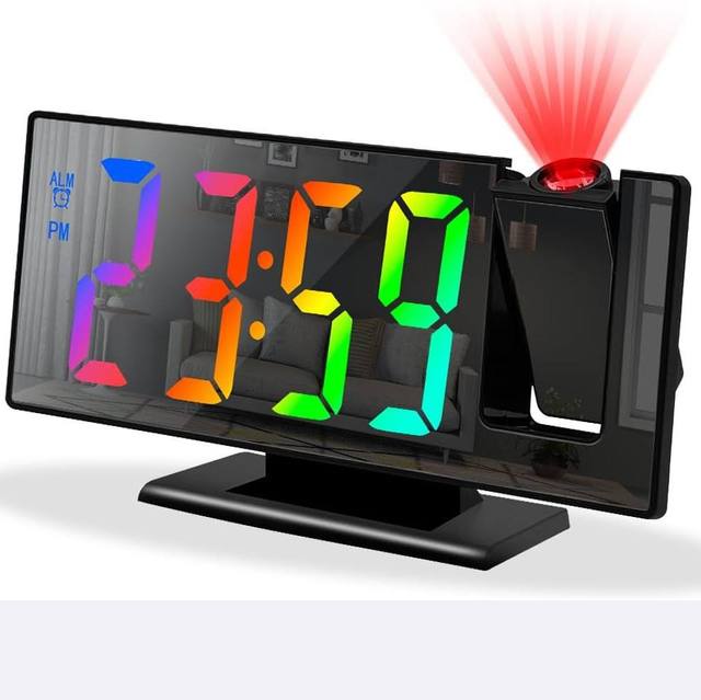 Large Home Theater LCD Projector with 1080P 4K Support Pico Technology Portable Design Digital Clock & Calendar Wall-Mounted