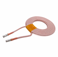 Bobine d'induction à noyau d'air en fil Litz ovale, bobine spirale plate avec fils étamés pour la charge sans fil
