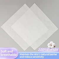 Serviettes jetables pour le visage avec logo personnalisé, 100% coton, biodégradables, utilisables à sec ou humides, sans peluches, pour peaux sensibles et femmes enceintes