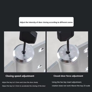 Charnière hydraulique invisible OEM spéciale pour porte, amortisseur de porte à fermeture automatique, accessoires de quincaillerie, charnière à rebond pour porte en bois - Product Image 4