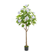 Arbre d'hortensia artificiel RTS, verdure artificielle réaliste, écologique, pour intérieur et extérieur, maison, bureau, fête, mariage, Noël