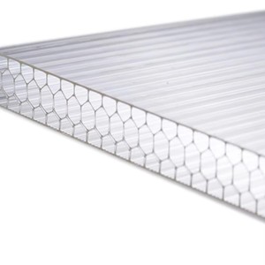<span class=keywords><strong>Plaque</strong></span> de toiture en <span class=keywords><strong>polycarbonate</strong></span> alvéolaire transparente de 12 mm, écologique, résistante aux intempéries et aux UV, avec double crochet de verrouillage - Product Image 2