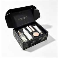 Boîte d'expédition en carton ondulé mat pour produits haut de gamme, emballage cadeau premium avec estampage à chaud et revêtement UV pour cosmétiques