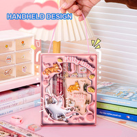 Nueva Promoción de Regreso a Clases, Juego de Papelería Escolar de 6 Piezas con Dibujos Animados en 3D, Colorido, para Niñas y Niños