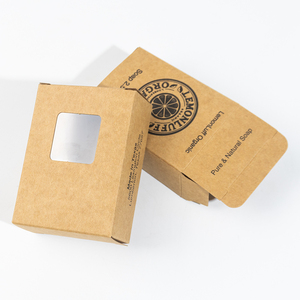 Kraft giấy các tông màu nâu hộp giấy với cửa sổ tùy chỉnh logo khách sạn hộp xà phòng bao bì - Product Image 4