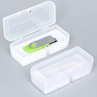 SUNSHING - Estuches para Memorias USB al por Mayor, Paquete Individual, Caja de Regalo USB, Caja de Embalaje de Plástico PP para Memorias Flash con Inserto de Espuma