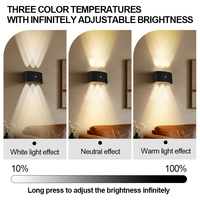 Lampe de nuit LED moderne d'intérieur EGH, éclairage haut et bas, coque ABS, économie d'énergie, en promotion