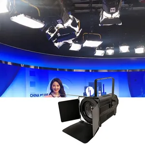 프로 무대 조명 장비 사진 및 TV Led 300W 줌 초점 스포트 라이트 따뜻한 흰색 DMX 개 암 스포트 라이트