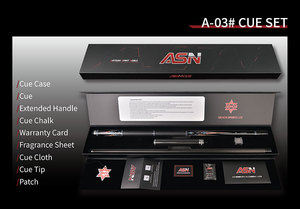 A-03-SET ASNCUE <span class=keywords><strong>Queue</strong></span> <span class=keywords><strong>de</strong></span> <span class=keywords><strong>billard</strong></span> <span class=keywords><strong>de</strong></span> haute qualité en fibre <span class=keywords><strong>de</strong></span> carbone avec joint central, fût en fibre <span class=keywords><strong>de</strong></span> carbone, pointes radiales 3*8/8 <span class=keywords><strong>de</strong></span> 12,5 mm, 19,5 oz - Product Image 6