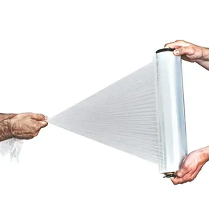 Factory Wholesale Chuzhong Brand <b>Shrink</b> Wrap Stretch Film <b>Plastic</b> Roll Soft LLDPE Material 12-25mic Thickness 300m Length - Product Image 2