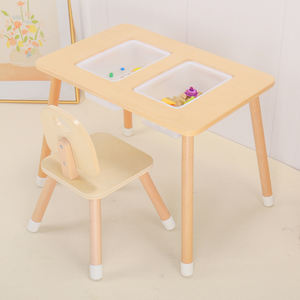 <span class=keywords><strong>Table</strong></span> à sable et à eau <span class=keywords><strong>Montessori</strong></span> en bois pour enfants <span class=keywords><strong>Table</strong></span> de jeu sensorielle avec 2 bacs de rangement pour <span class=keywords><strong>table</strong></span> et <span class=keywords><strong>chaise</strong></span> de fête pour enfants - Product Image 1