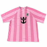 Maillot de football rose personnalisé Yingling pour équipe, respirant, en maille, à manches raglan, pour entraînement sportif, fabrication OEM ODM directe usine