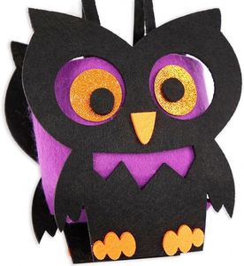 Wholesale <b>Halloween</b> Candy Bags 3D Felt Trick or Treat Tote, Pumpkin Ghost Clown Design for Party <b>Decor</b> - Product Image 3