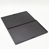 Palette cosmétique magnétique vide en ABS noir mat 23*15*1.2cm - Feuille professionnelle avec matériaux recyclés, taille intérieure personnalisable