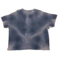 T-shirts personnalisés Huili, imprimés, vintage, lavés, coupe ample pour hommes, en coton léger, manches courtes, effet usé