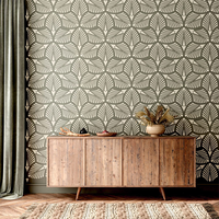 Pochoir géométrique Mandala découpé au laser pour peinture murale DIY – Grand modèle pour la peinture