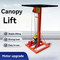 Nouveau Lève-charge Électrique Mobile en Acier à Volet Roulant 220V, à Câble, Capacité de Levage 230kg, Télécommande, Petit Modèle pour Commerce de Détail