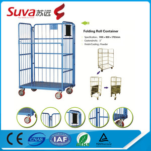 Contenedor de almacenamiento <span class=keywords><strong>grande</strong></span> rueda para transportar mercancías almacén jaulas - Product Image 2