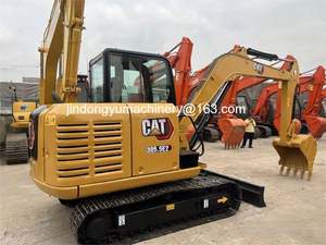 Excavatrice d'occasion CAT 303.5 du Japon avec chenilles en caoutchouc et lame de nivellement - Product Image 3