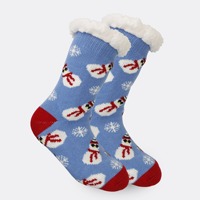 Chaussettes de Noël en mélange de laine thermique pour-15 ° C Winter Cabin Trips Funny Ugly Christmas Socks for Secret Santa Party Exchanges