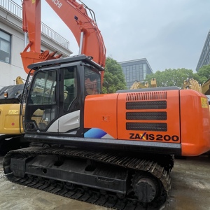 รถขุดไฮดรอลิกแบบตีนตะขาบ HITACHI ZX200-5G ปี 2023 มือสอง ขนาด 20 ตัน พร้อมเครื่องยนต์และปั๊ม Isuzu สำหรับงานก่อสร้าง - Product Image 2