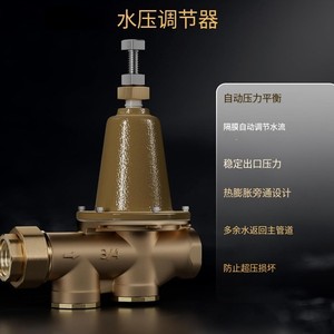 Vanne de réduction de pression NPT de 3/4 pouce, type droit femelle, pour systèmes de plomberie - Product Image 2