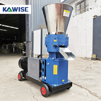 Nouvelle machine à granulés d'aliments pour volailles et petits animaux en métal durable 300-400 kg/h pour usage domestique Granulateur Kawise