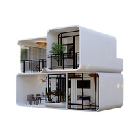 Maison préfabriquée de luxe à 5 chambres et 3 salles de bain, en conteneur de 20 pieds, avec design résistant aux ouragans, type Apple Cabin, pour la Nouvelle-Zélande et l'Australie