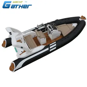 Gather Sport 19ft CE RHIB 580 CM Wholesale Factory directly provide pvc inflatable boat fabric