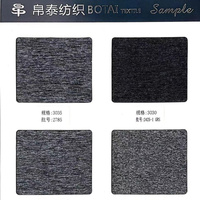 Tissu mélangé haut de gamme antibactérien et anti-boulochage, brodé, filé à l'anneau, teint en masse, personnalisé, en mélange de nylon/polyester/spandex pour la couture
