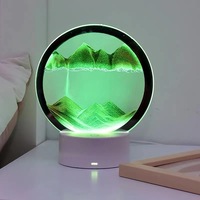 Sablier créatif écologique lumineux, peinture au sable mouvant, décoration artistique, salon de luxe, meuble TV, lumière, cadeau d'anniversaire
