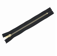 Personnalisé 15cm Écologique Ignifuge #3 Denim Poche Fermeture Éclair avec Fermer Laiton Métal Look