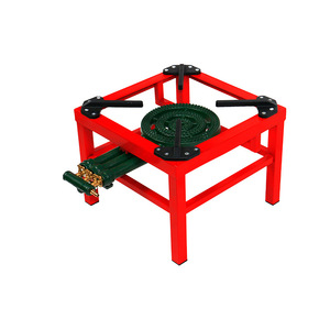 Réchaud à gaz portable Hongkun pour extérieur, 400x330x555mm, brûleur à propane à triple anneau, pour usage commercial - Product Image 2